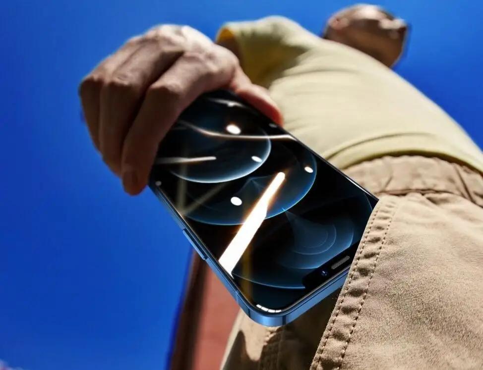 高清钢化膜苹果12promax,全屏钢化膜防窥屏苹果12promax