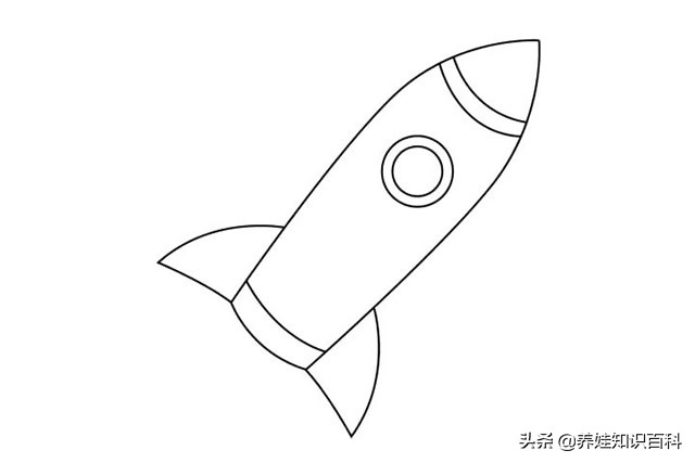 火箭发射塔和火箭简笔画,火箭简笔画怎么画又漂亮