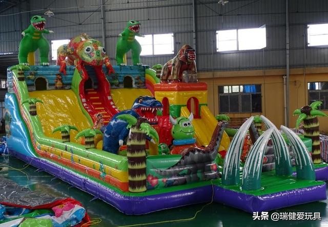 游乐充气城堡漏气如何修补,充气滑梯充气城堡