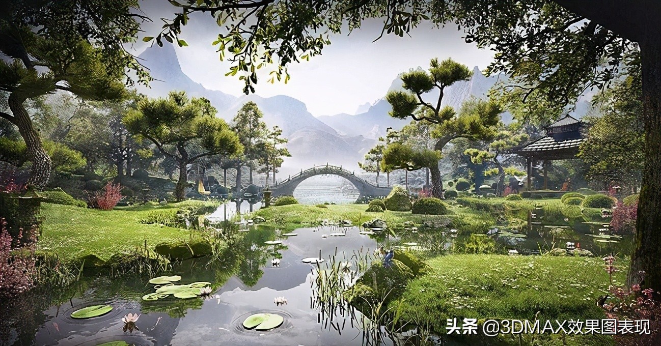 3dmax一键生成花草树木插件，还在为制作大场景而加班吗？