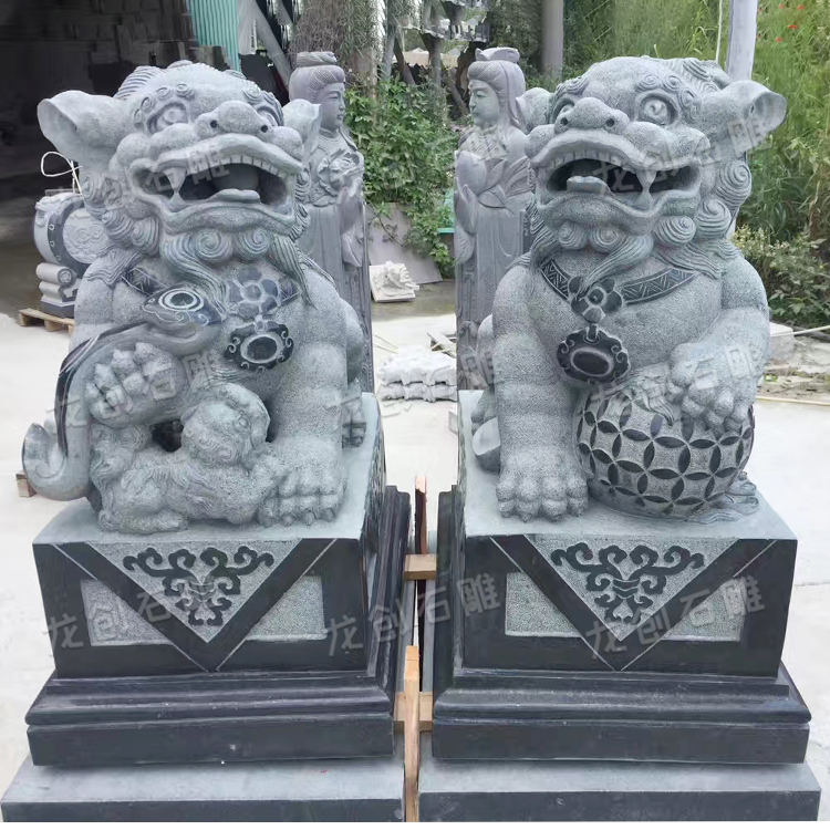 石雕狮子的寓意,小狮子石雕适合放在什么地方