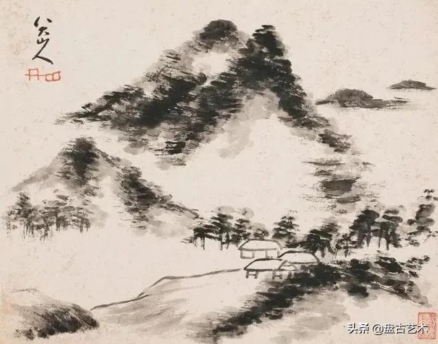 画出艺术家人生大寂寞的国画艺术作品——盘古油画艺术