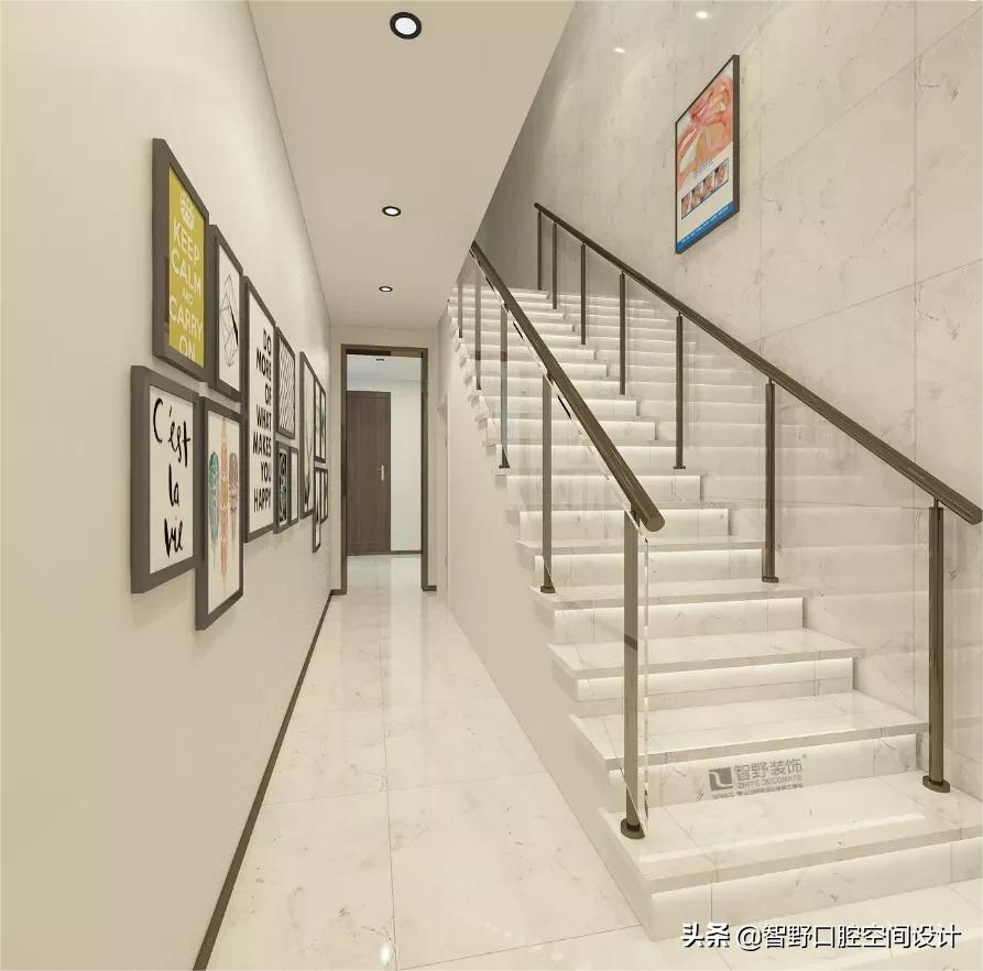 牙科诊所设计装修-明真口腔空间设计-温润柔和的空间气息