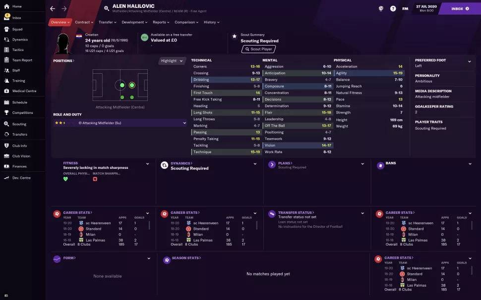 fm2021开档必签球员推荐,fm2021开档必签年轻妖人