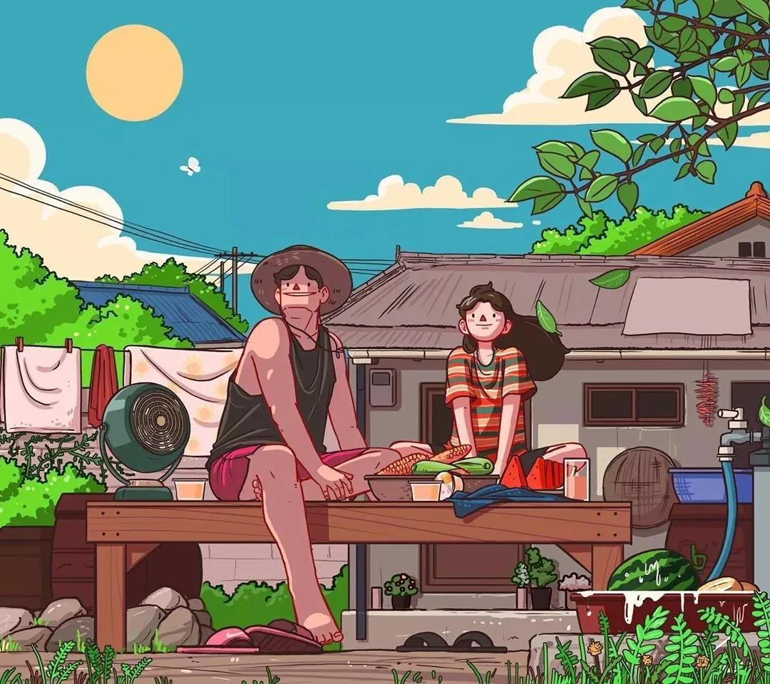 韩国插画师爱情故事,韩国插画大师情侣