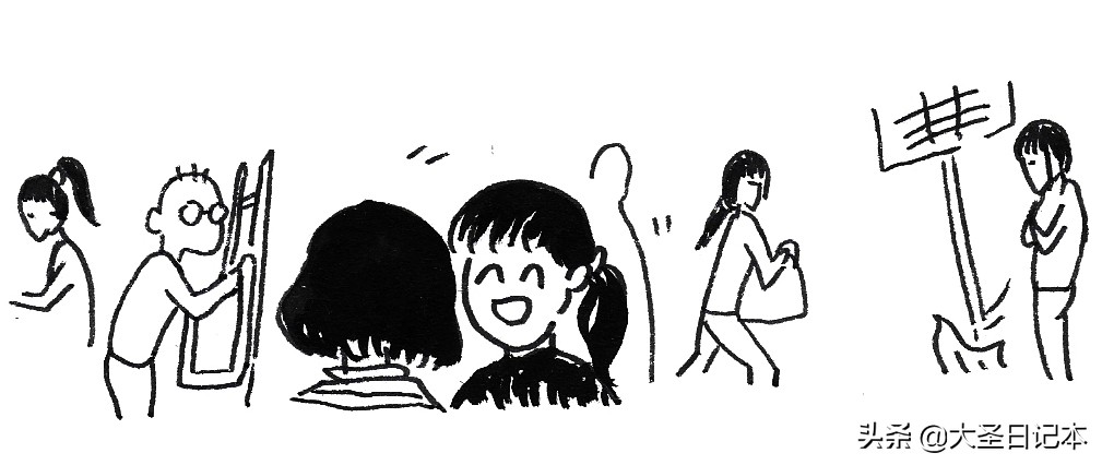 漫画现场临摹,人物写生漫画速写