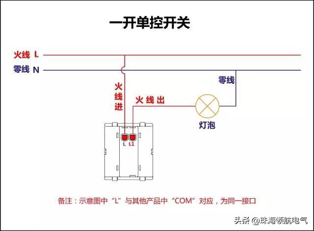 一开双控单控接线方法图,三控一开多控怎样接线