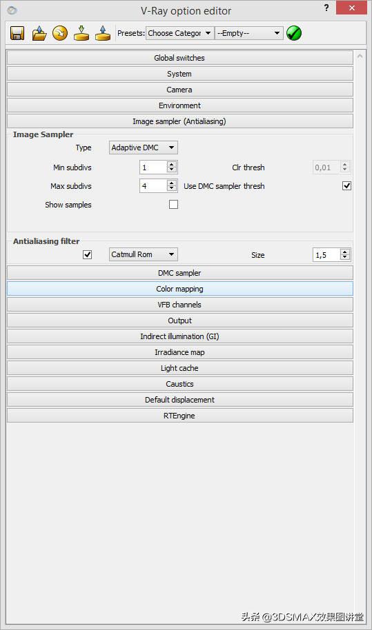 「室内效果图」3D效果图黄昏室内和室外的打光技巧
