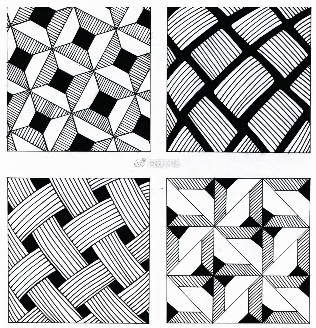 视觉传达设计平面构成课,艺术设计考研手绘