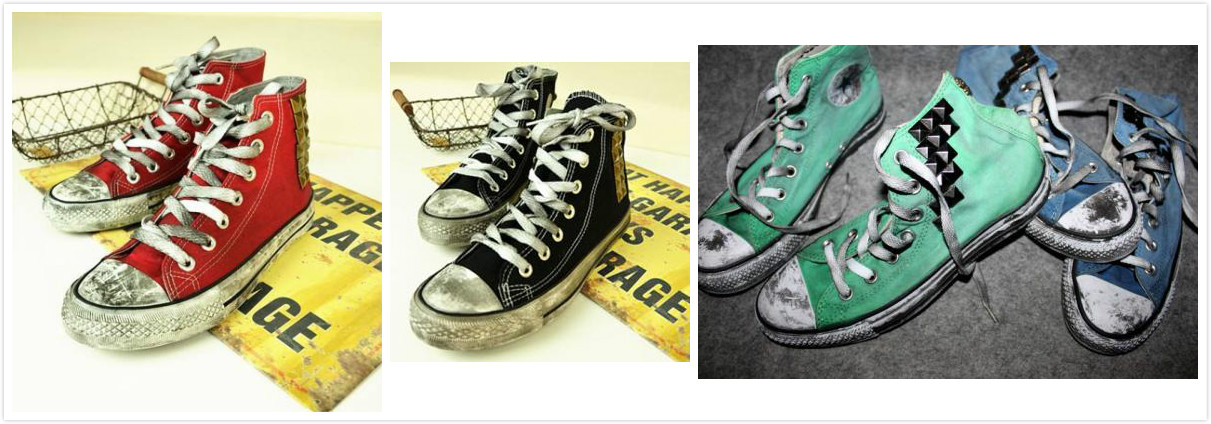 高帮帆布鞋经典款和复古款,经典不过时的潮流单品高帮帆布鞋