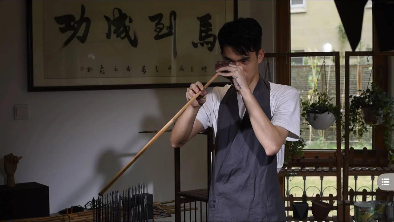 传统竹制鱼竿全过程,鱼竿竹制收线盘制作