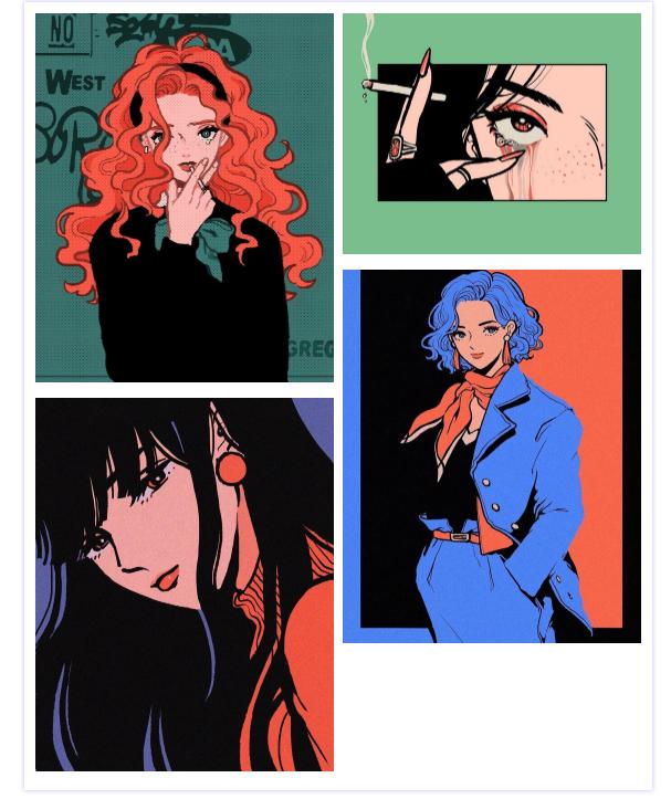 创意爱心插画素材,插画大全100张