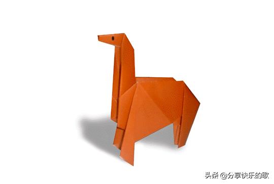 折纸十二生肖羊教程视频,动物折纸十二生肖简单折法