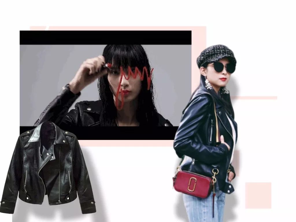 没想到皮夹克还有减龄的作用！“人间芭比”lisa和超模都在穿