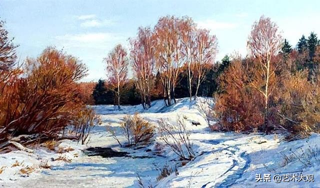 最美的俄罗斯风景油画作品欣赏,寂静粗犷的俄罗斯风景油画欣赏