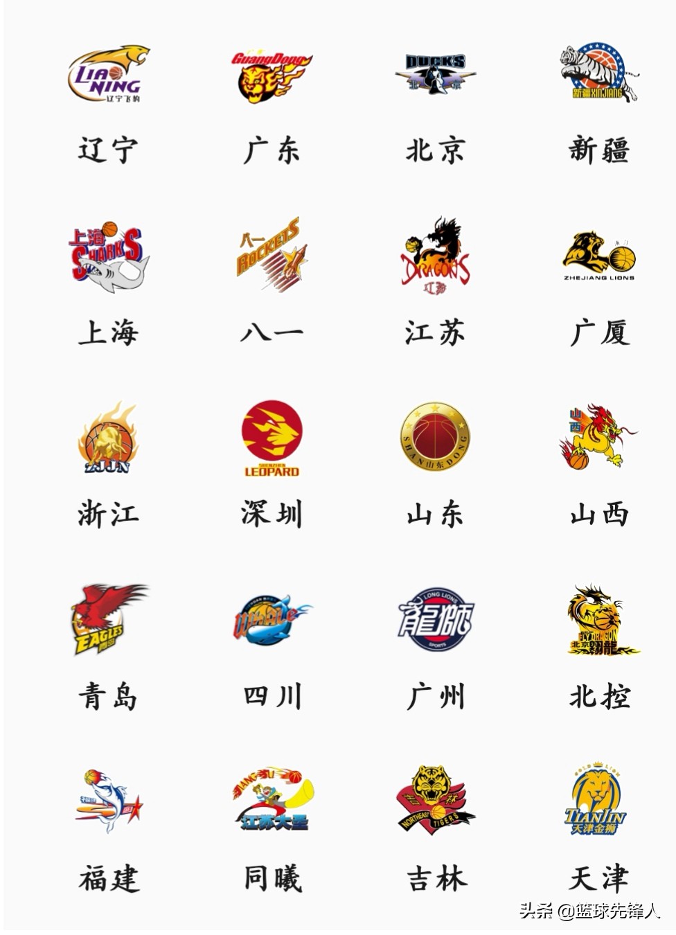 cba新赛季进步最大的4支球队,cba官方公布了9支球队的新队标