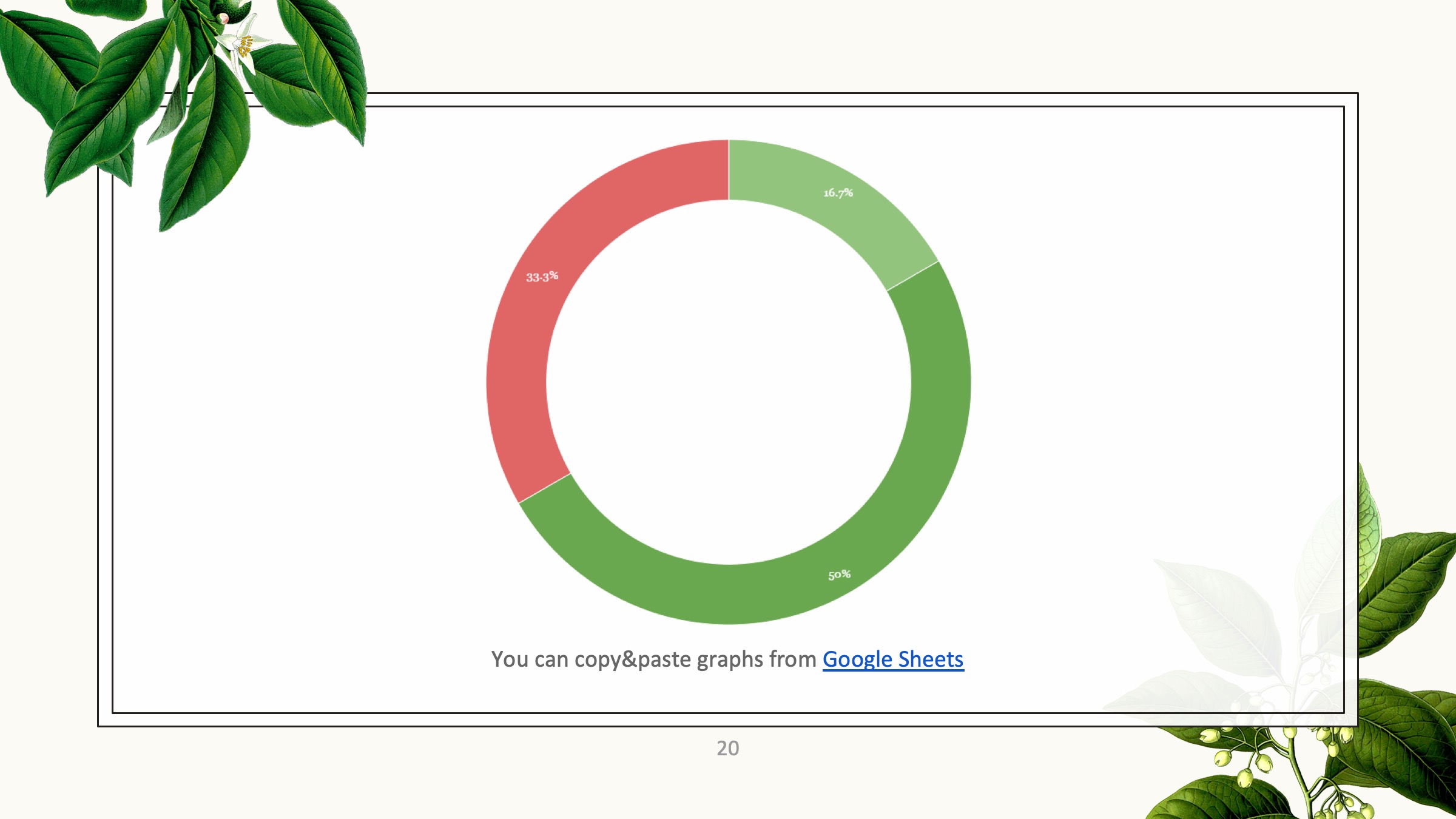 PPT植物插图模板——可免费*载下**，一键替换文字