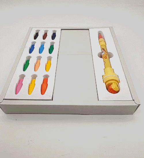 儿童蜡笔油画棒,18色蜡笔油画棒