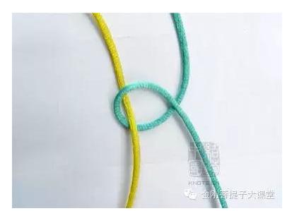 双线弹力绳金刚手串收尾打结图解,手串弹力绳打结方法视频教程全集