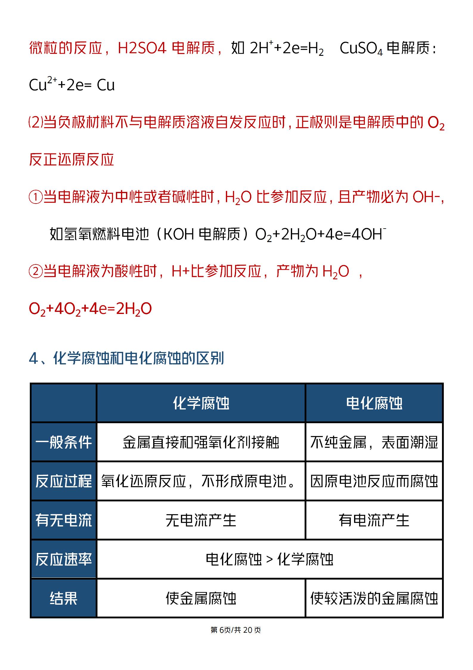 高中化学电解池和原电池的特点,高中化学知识点电解平衡