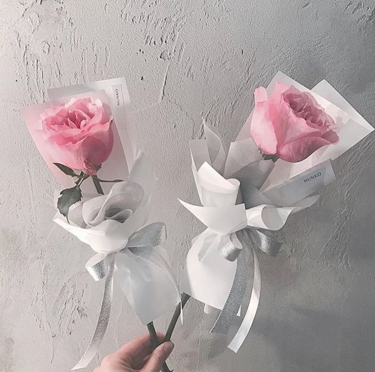 单支花束图片送女朋友,单支玫瑰花束怎么包装赶紧学起来