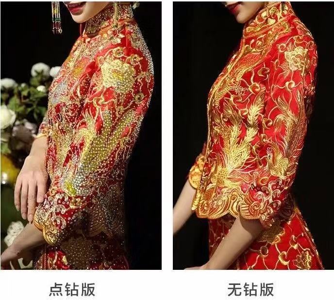 最适合穿中式嫁衣,新款秀禾服新娘礼服中式嫁衣