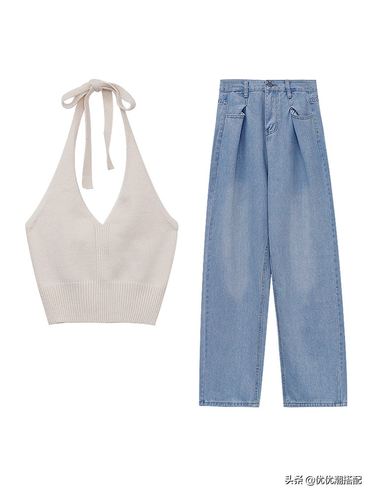 适合夏天搭配阔腿裤穿的上衣,夏季女上衣显瘦搭配阔腿裤