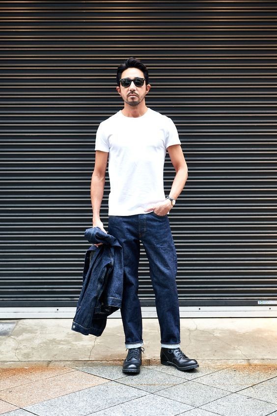 牛仔裤大t怎么穿出来好看,牛仔裤白t穿法