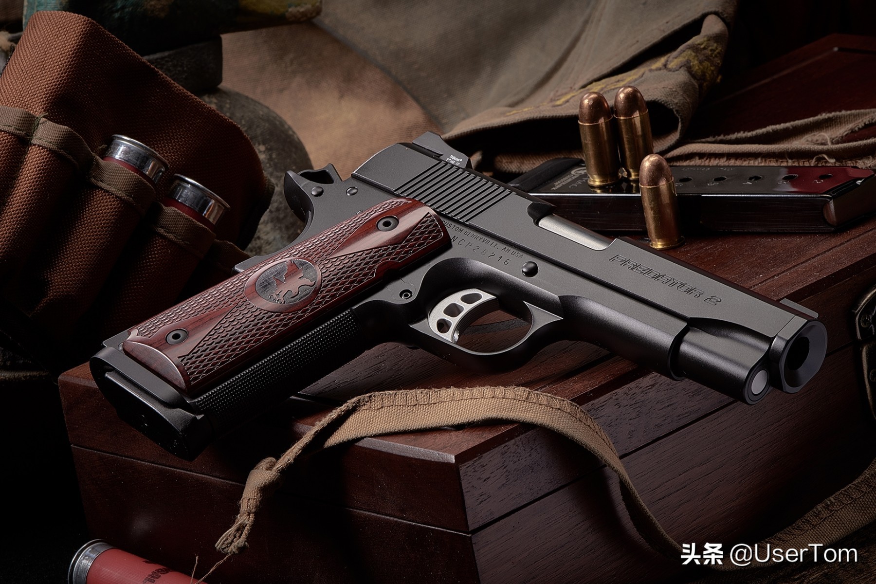 德国夜鹰左轮手枪图片,夜鹰雌鹰1911手枪