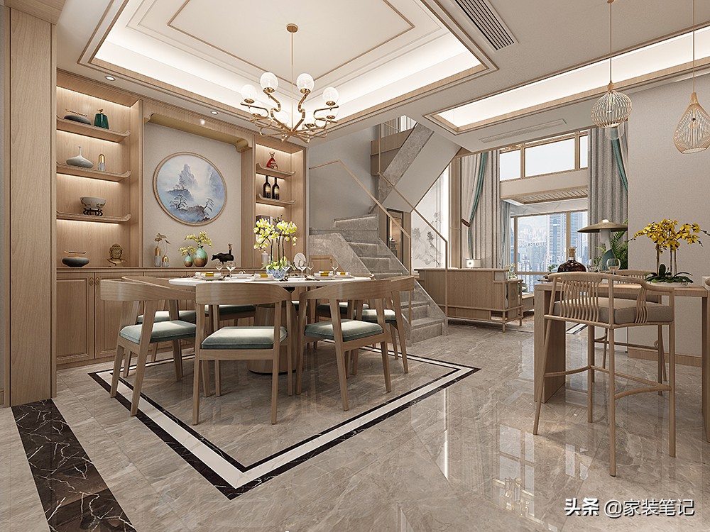 开间12米进深9米中式复式楼别墅,发现一套好房