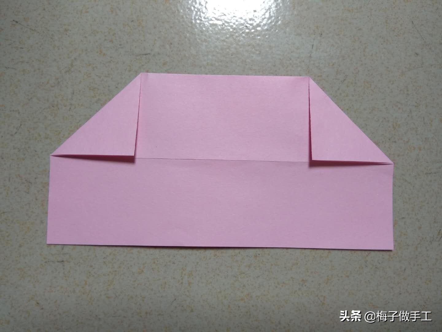 手工折纸抽纸盒教程简单,折纸手工大全折纸盒