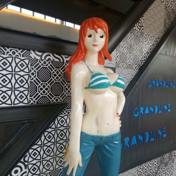 海贼王路飞雕像超大,海贼王路飞雕像