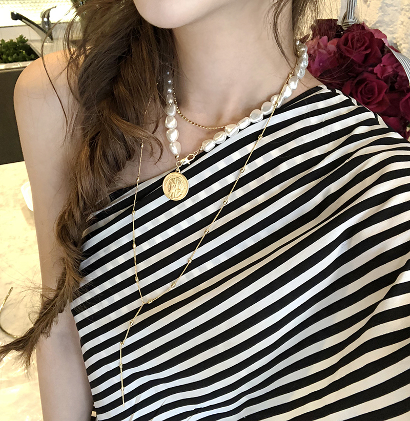 简约百搭高领锁骨链搭配,网红爆款锁骨链编织百搭