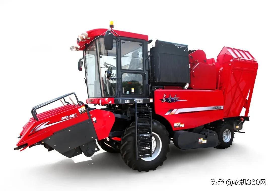 2020款东方红收割玉米机图片大全,东方红新款玉米机