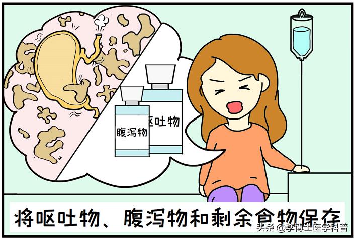 漫画食物中毒,食物中毒应急处理措施漫画