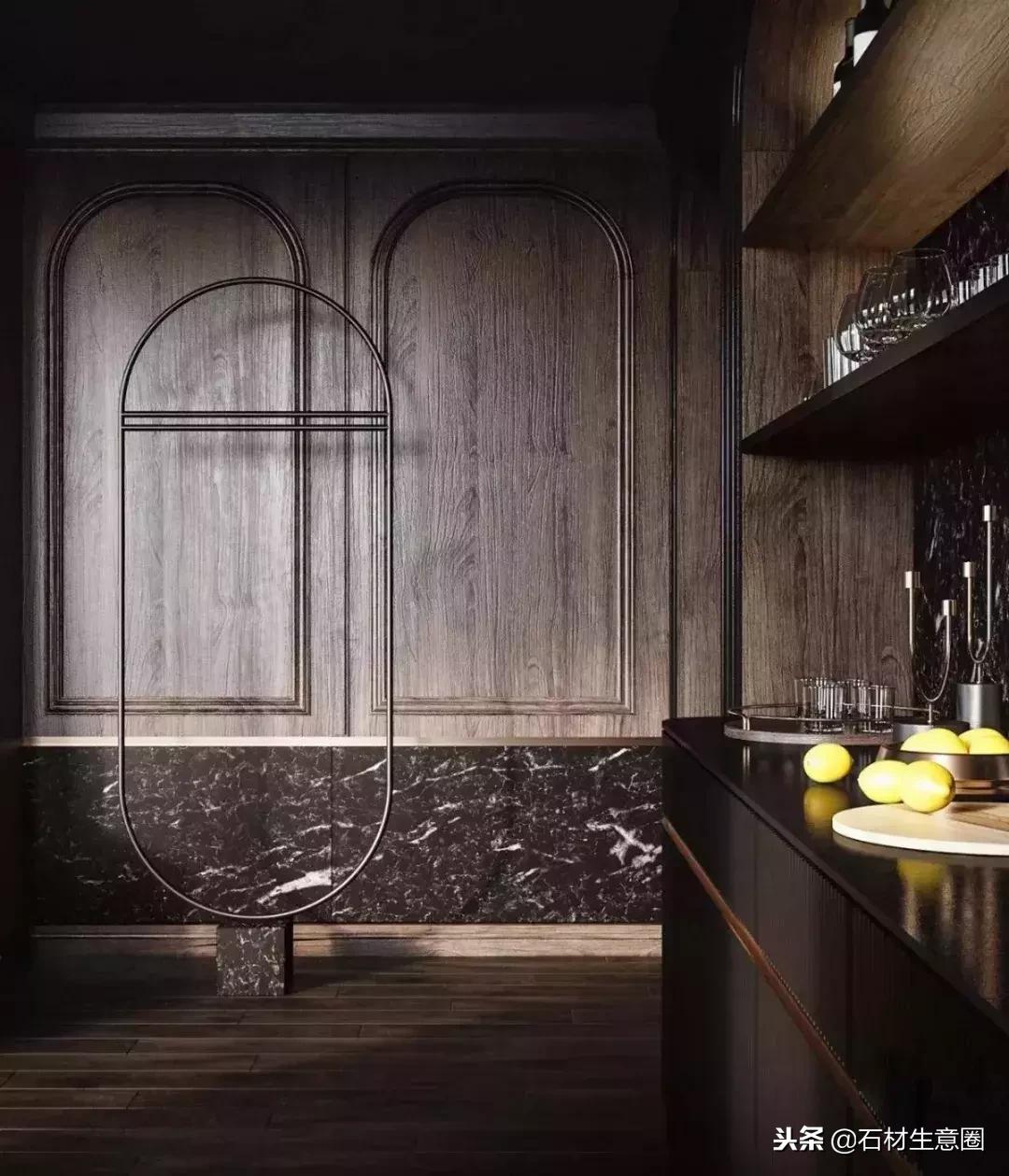 大理石：高级黑，一半是设计，一半是艺术