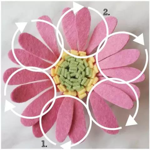 不织布仿真花束制作方法,不织布立体花制作教程清明节