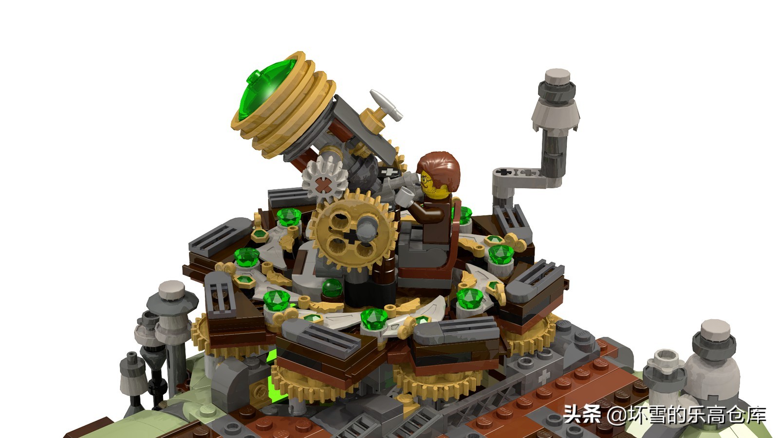 乐高搭建各个城市的地标建筑,用老乐高建造城市