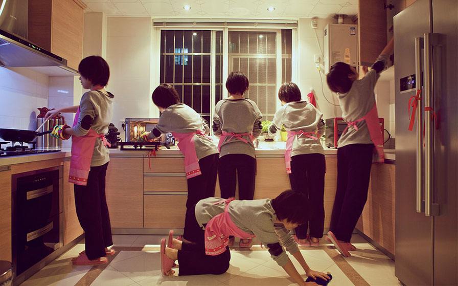 女人的一生都给了柴米油盐,女人一生都在厨房中奔波