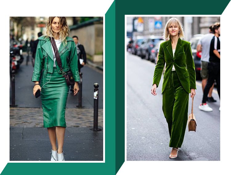 绿色怎么穿更优雅,第一次发现绿色可以穿得这么迷人