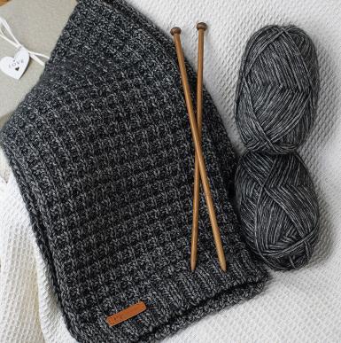 羊绒围巾线手工编织围巾教程,最近火的手工编织围巾