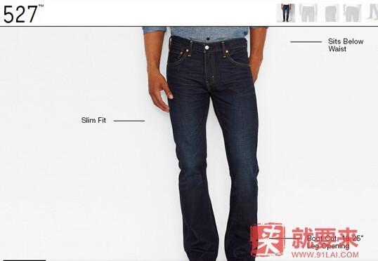 levis李维斯黑色牛仔裤,李维斯牛仔裤哪个版型最好看
