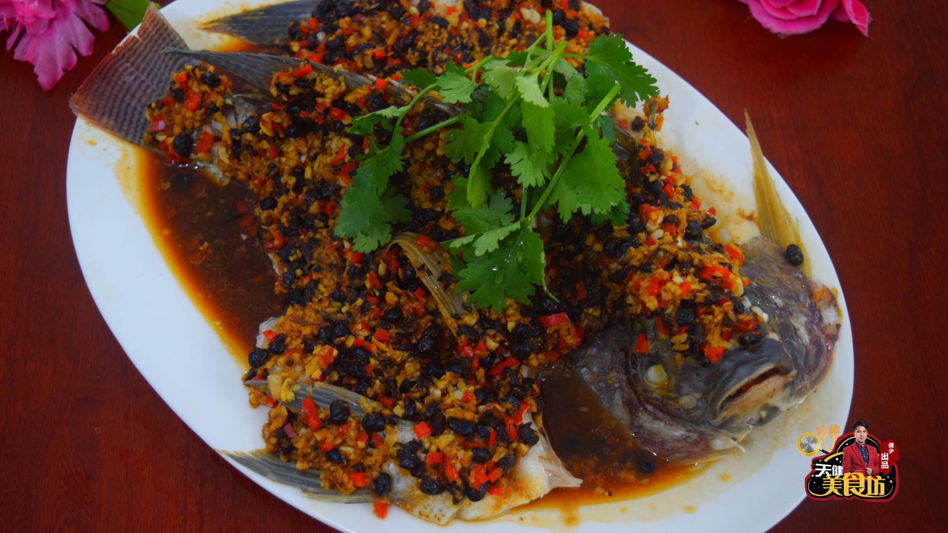 豉汁蒸罗非鱼的家常做法,广东豆豉蒸罗非鱼的正宗做法