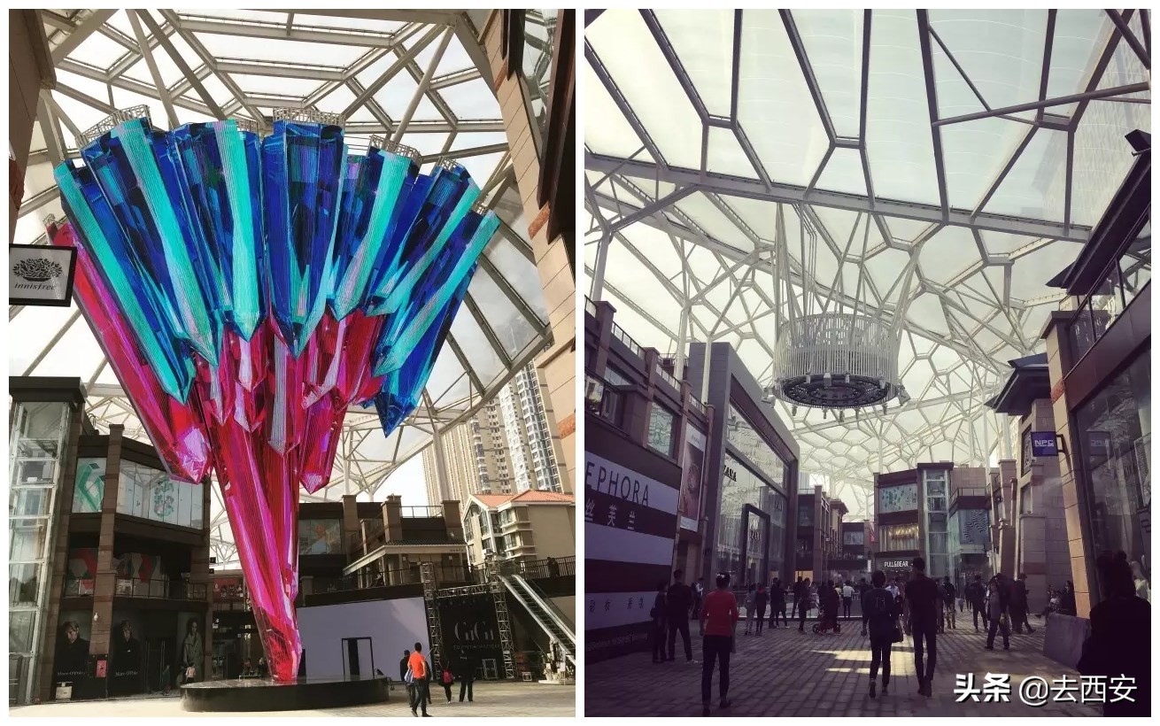 西安曲江创意谷商业业态,西安最大的商业综合体荟聚