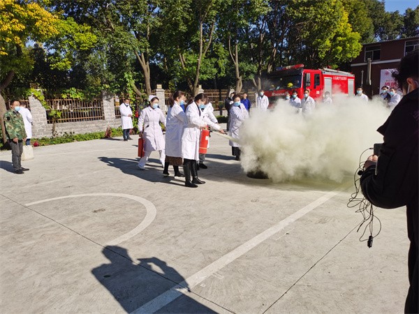 阜阳兆岐肛肠医院开展消防演练活动，筑牢医院安全防线