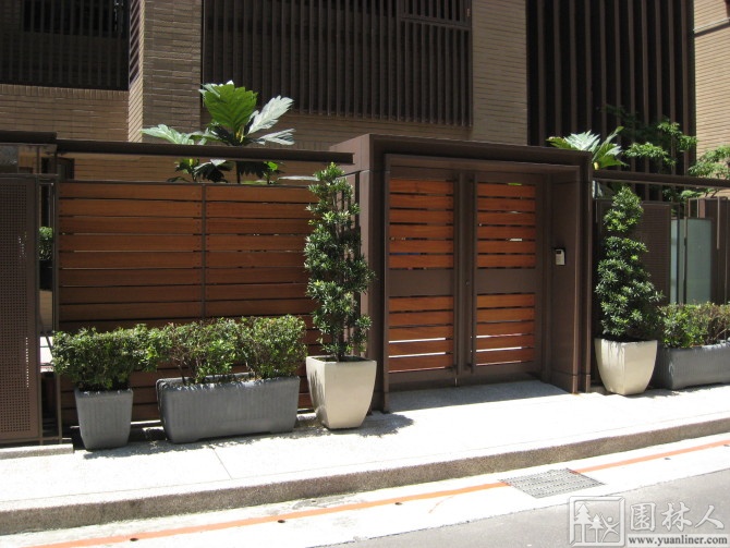 庭院入户门设计效果图,入户门庭院设计