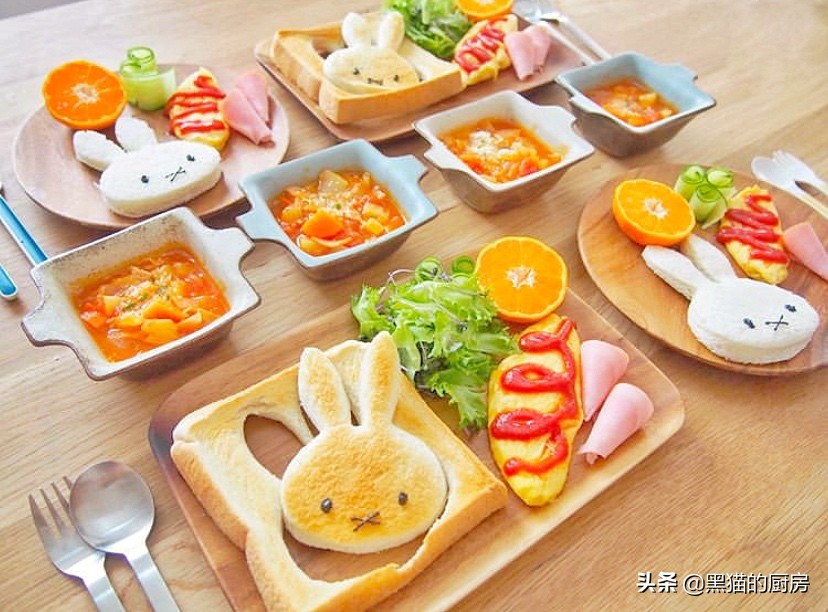 日本早晨给孩子准备简单的早餐,晒妈妈做的早餐