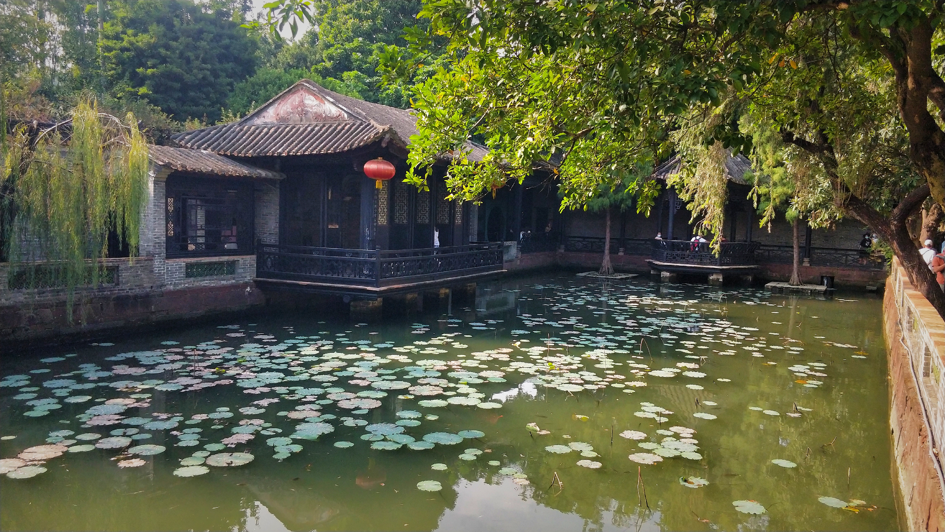 羊城八景彩色玻璃,顺德清晖园羊城八景图片