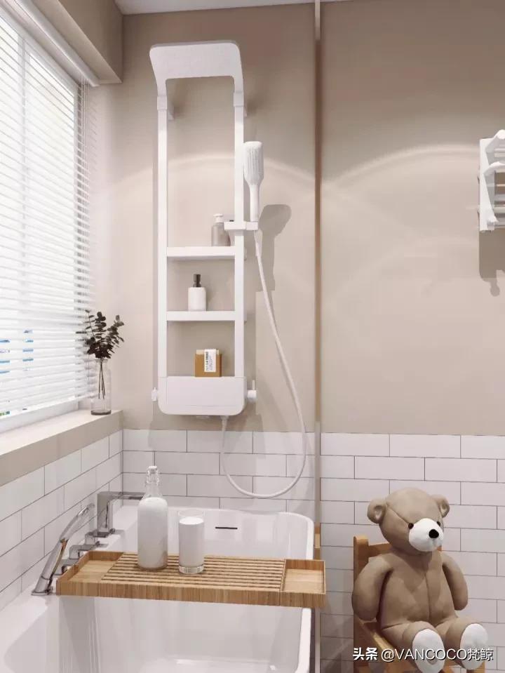 北欧风格浴室带浴缸装修,北欧风格装修浴室浴缸