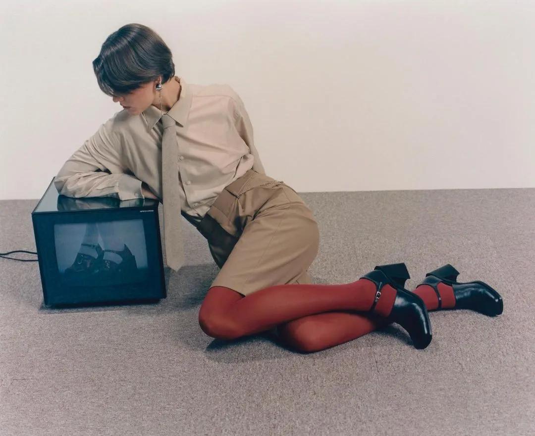 ins风穿搭玛丽珍鞋,小腿袜玛丽珍鞋穿搭合集